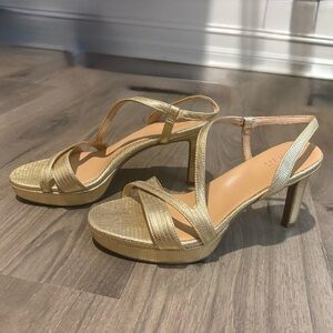 Naturalizer Gold Strappy Heels